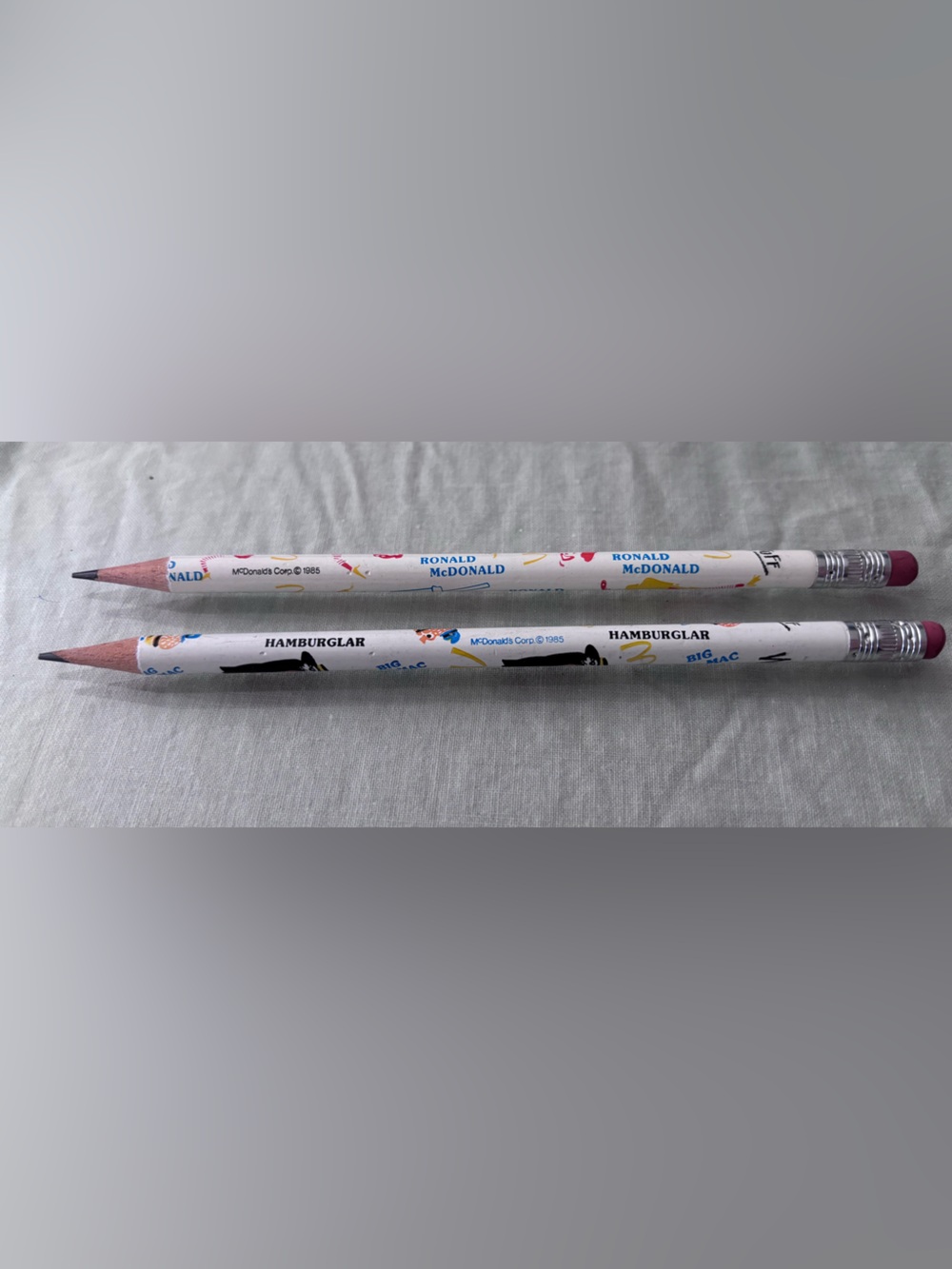 McDonald's Write Stuff Classic Character Pencils 1985